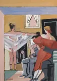 Scène de maison close by André Lhote, Gouache, sold Oct 2019