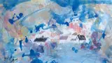 Composition by Ye Xing-Qian, 2009, Aquarelle et encre, sold Oct 2019