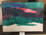 Sunset (à Ménerbes) by Dora Maar, Aquarelle sur papier monogrammée et titrée au dos, sold Oct 2019