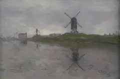 Vue des environs de Bruges by Pieter ten Cate, Fusain et pastel, sold Jun 2024