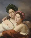 Etude pour un plafond du Louvre by Jean-Baptiste Mauzaisse, Toile d'origine, sold May 2024