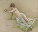 La Botanique Dessus de by Ernest Ange Duez, Pastel signé et dédicacé en bas à gauche, sold May 2024