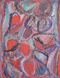 Sans titre by David Lan-Bar, 1964, Gouache sur papier, sold Sep 2024