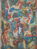 Sans titre by David Lan-Bar, 1964, Gouache sur papier, sold Sep 2024