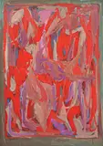 Sans titre by David Lan-Bar, 1962, Gouache sur papier, sold Sep 2024