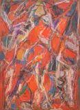 Sans titre by David Lan-Bar, 1965, Gouache et lavis d'encre sur papier, sold Sep 2024