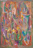 Sans titre by David Lan-Bar, 1962, Gouache sur papier, sold Sep 2024