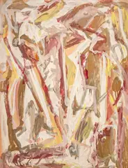 Sans titre by David Lan-Bar, Huile et gouache sur papier, non signée, sold Sep 2024