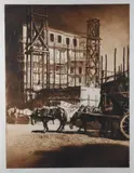 Maisons en construction by Edgar Chahine, 1909, Eau-forte et aquatinte, très belle épreuve sur papier vergé, sold Sep 2024