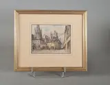 Dijon by Joannes Drevet, Aquarelle, sold Sep 2024