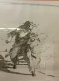 Le violoniste by Claude Weisbuch, Lithographie signée en bas à droite et justifiée en bas à gauche, sold Sep 2024