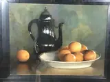 Nature morte aux oranges by Firmin Baes, Pastel, sold Sep 2021