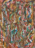Composition abstraite by David Lan-Bar, Gouache sur papier, sold Jul 2021
