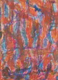 Composition abstraite by David Lan-Bar, Gouache sur papier, sold Jul 2021