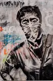 SPC-4 by Eddie Colla, Technique mixte, peinture aérosol et acrylique sur toile Mixed media, spray paint and acry, sold Jun 2014