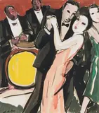 La Coupole by Pierre Belay, Gouache, sold Mar 2012