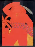Femme à la plume by Alexandre Fassianos, Lithographie en couleurs, rehaussée, sold Mar 2012