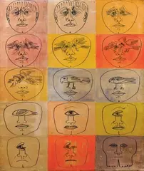 Les métamorphoses by Peter Foldes, Technique mixte Collage sur toile portant une signature en bas à droite "Foldes" Déchirure, sold Mar 2012