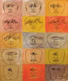 Les métamorphoses by Peter Foldes, Technique mixte Collage sur toile portant une signature en bas à droite "Foldes" Déchirure, sold Mar 2012