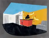 Intérieur au mobile by René Drouet, Gouache, sold Mar 2012