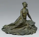 Encrier «L'Idée by Raoul Larche, Epreuve en bronze (dépatiné), sold Nov 2011