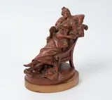 L'estate by Luigi Preatoni, 1880, Épreuve en bronze à patine rouge antique, sold Jul 2023
