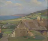Chaumière sur la côte by Roger Soubie, Pastel sur papier, sold Jun 2023