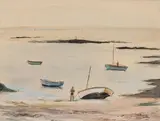 Pirirac sur mer by Paul Belmondo, 1957, Encre, aquarelle et gouache sur papier, sold Jun 2023