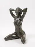 Valériane by Marie-Josèphe Bourron, Épreuve en bronze à patine verte nuancée, sold Jun 2023
