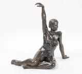 Coralie by Patrick Brun, Épreuve en bronze à patine brune, sold Jun 2023