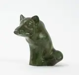Sanglier assis by Claude Lhoste, 1996, Épreuve en bronze patine verte nuancée, sold Jun 2023