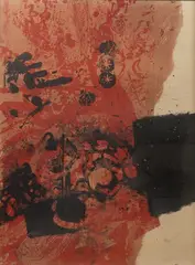La main noire by Antoni Clavé, 1971, Lithographie en couleurs sur papier, sold May 2023