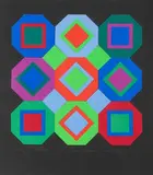 Otto by Victor Vasarely, 1978, Collage sur papier, sold May 2023