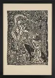 Sainte Marie pleine de crasse by Robert Combas, 1990, Lithographie sur papier, sold May 2023