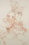 Enlèvements et jeux de centaures by Joël Blanc, 1997, Sanguine, fusain et craie blanche sur papier, sold May 2023