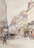La rue Vieille du Temple à Paris by Raoul Dufy, 1904, Aquarelle, sold Feb 2021