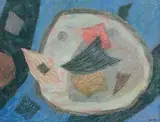 Nature morte by Henri Goetz, Pastel signé en bas à droite, sold Oct 2020