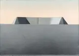 Le premier projet de San Francisco, distance 250 mt, heure 11 a.m by Horia Damian, 1979, Technique mixte, et gouache sur papier signée, sold Oct 2020