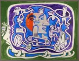 _x000D_ Céréal c'est vital_x000D_ by Yvon Taillandier, Acrylique, crayon et collage sur papier_x000D_, sold Jul 2020