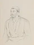 Autoportrait présumé en habit oriental by Pierre Loti, Crayon noir, sold Jul 2020