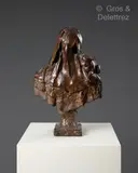 Fantôme au chat by Reynald Jenneret, 1982, Epreuve en bronze signée, sold Oct 2023
