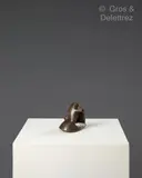 Petite abstraction spirale by Siegfried Jonas, Epreuve en bronze patiné brun signée et numérotée A/F, sold Oct 2023