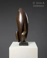 Attente by Siegfried Jonas, 1951, Epreuve en bronze patiné brune signée et numérotée A/F, sold Oct 2023