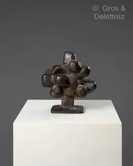 No 10 (Le mur du son) by Siegfried Jonas, 1959, Epreuve en bronze patiné signée et numérotée D/F, sold Oct 2023