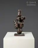 Génèse by Siegfried Jonas, 1962, Epreuve en bronze patiné brun signée et numérotée A/F, sold Oct 2023