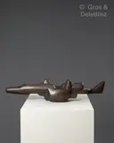Les morts en vacances by Siegfried Jonas, 1959, Epreuve en bronze patinée brun signée et numérotée A/F, sold Oct 2023