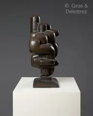 No 11 (L’homme et la cité) by Siegfried Jonas, 1960, Epreuve en bronze patiné brune signée et numérotée A/F, sold Oct 2023
