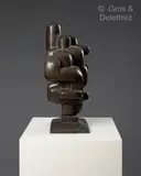No 11 (L’homme et la cité) by Siegfried Jonas, 1960, Epreuve en bronze patiné brune signée et numérotée A/F, sold Oct 2023