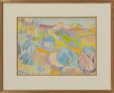 Paysage du Var by André Lhote, Aquarelle sur papier, sold Oct 2023