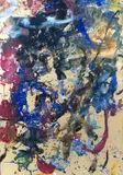 Composition colorée by Anatoly Timofeevitch Zverev, Gouache sur papier, sold Sep 2022